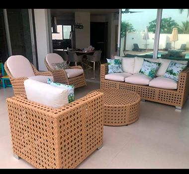 Sala de Ratán Sintético